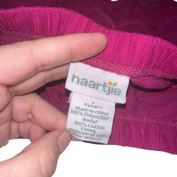 Naartjie Girls Tiered Tulle Skirt Size S 4 Yrs Pink Girly Twirl - Picture 4 of 6